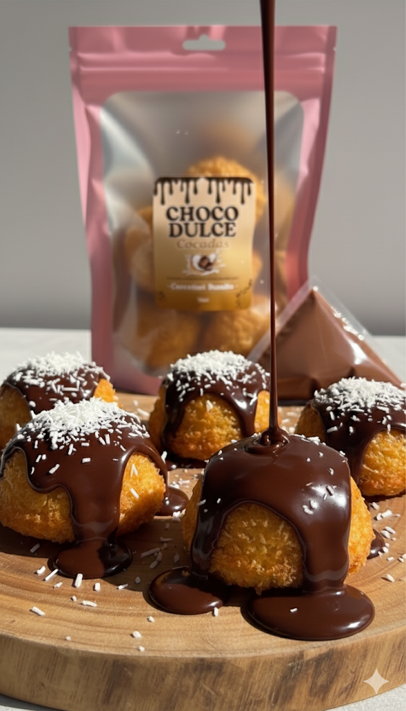 ✨ Choco Dulce Cocadas – Coconut Sweets with Creamy Chocolate Drizzle ✨
