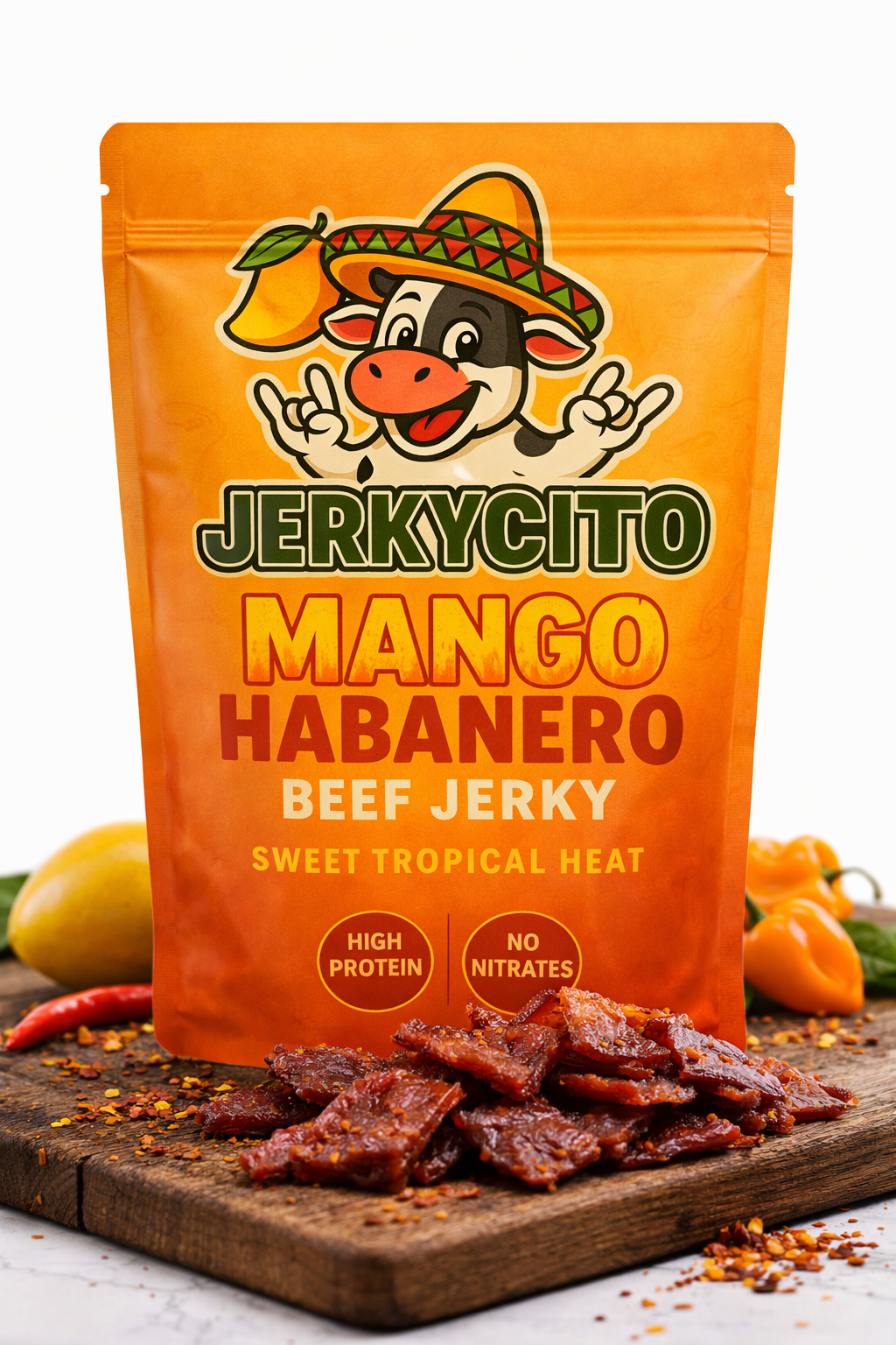 Jerkycito Mango Habanero Beef Jerky – Sweet Tropical Heat